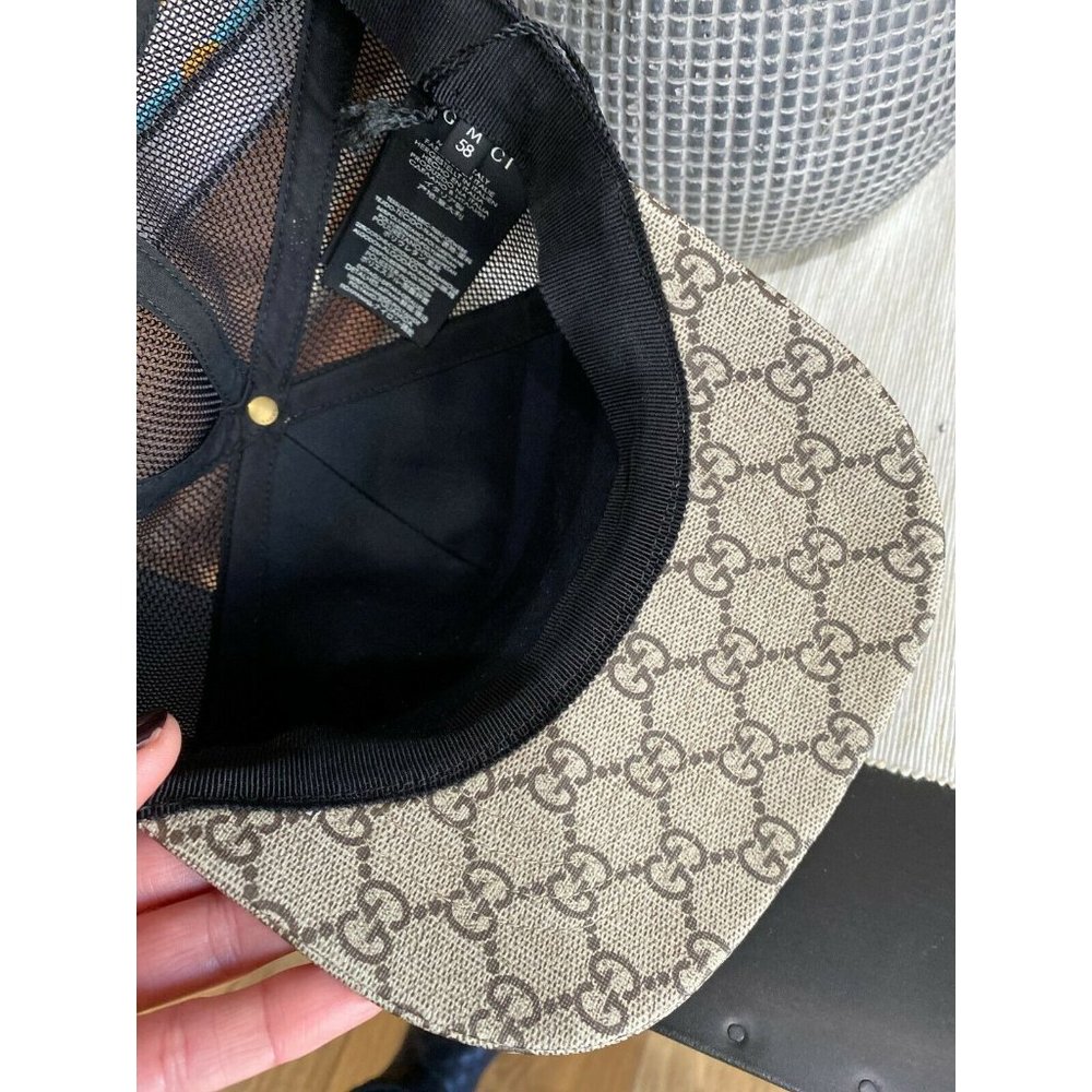 NEW Gucci GG Supreme Angry Cat Baseball Cap Hat - Picture 12 of 12